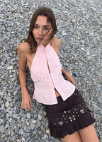 Mirror short skirt
