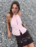 Halter-Top mit Spiegeln  