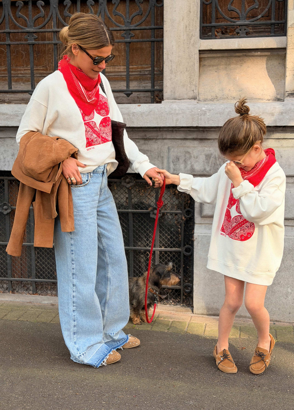 Embroidered bandana sweatshirt