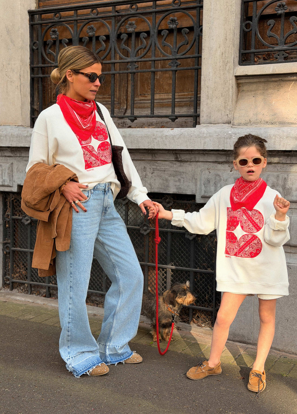 Embroidered bandana sweatshirt