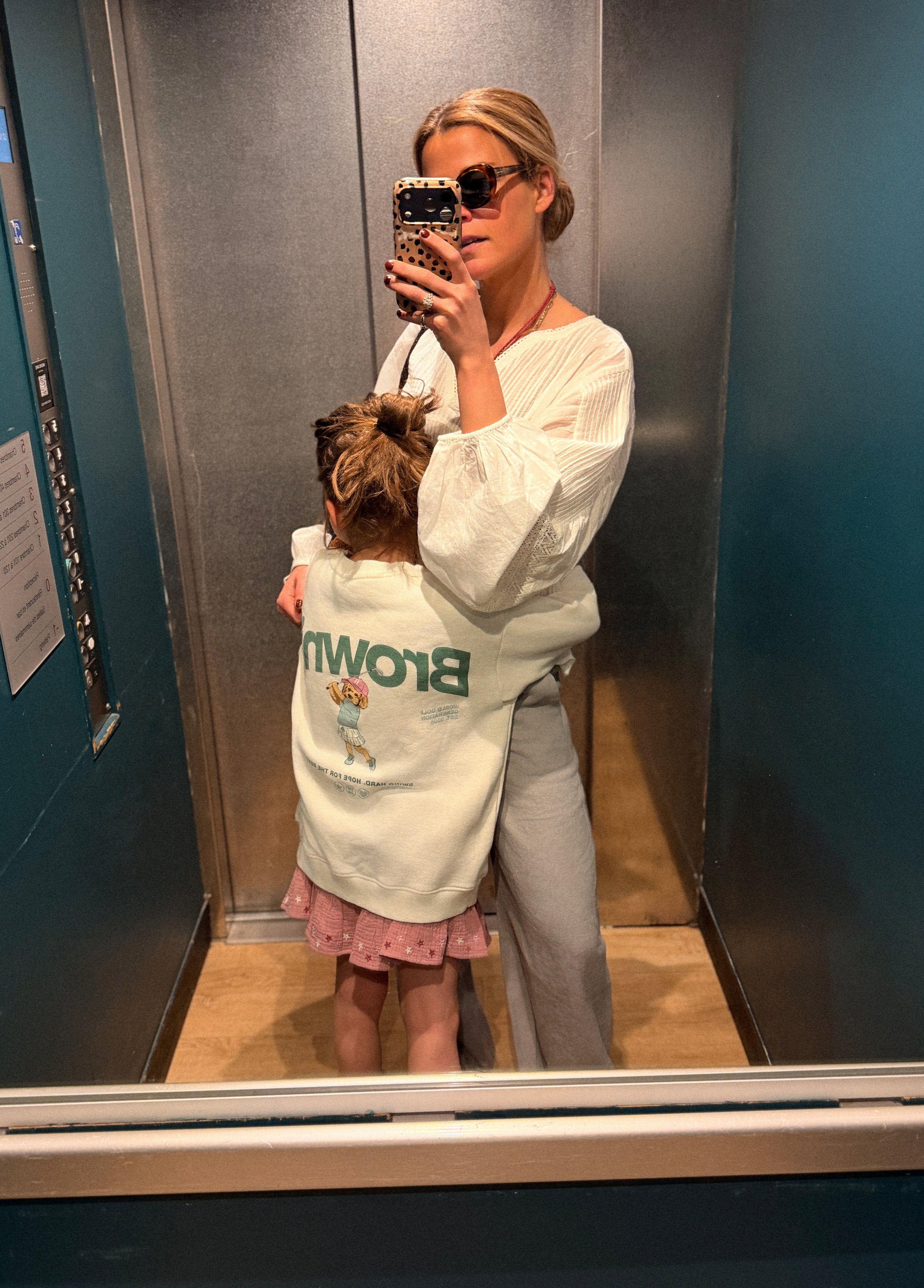 Golf dog print sweatshirt