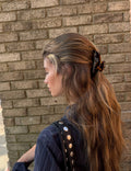 Pinza pelo strass brownie