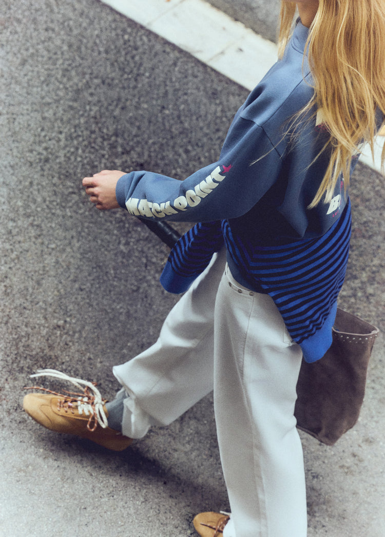 Printed hooded sweatshirt