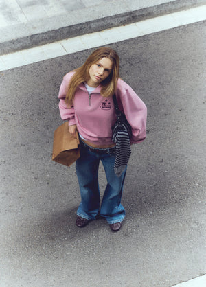 Sudadera cremallera print