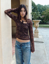 Camiseta encaje cropped