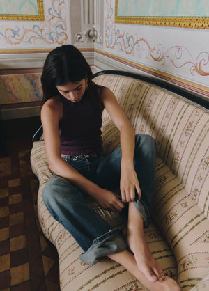 Jeans mit Nietenbund