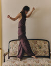 Harem pants with fringed scarf