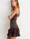 Vestido corto smock