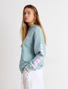 Sudadera oversized lavada y parche