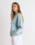 Sudadera oversized lavada y parche