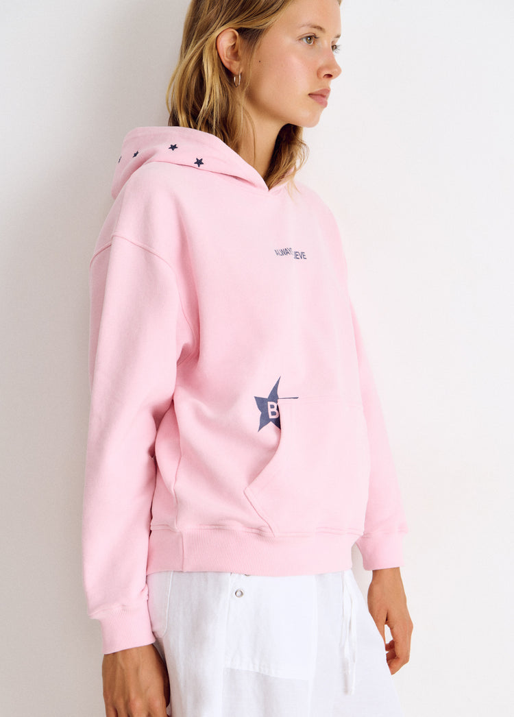 Sudadera capucha brownie estrellas