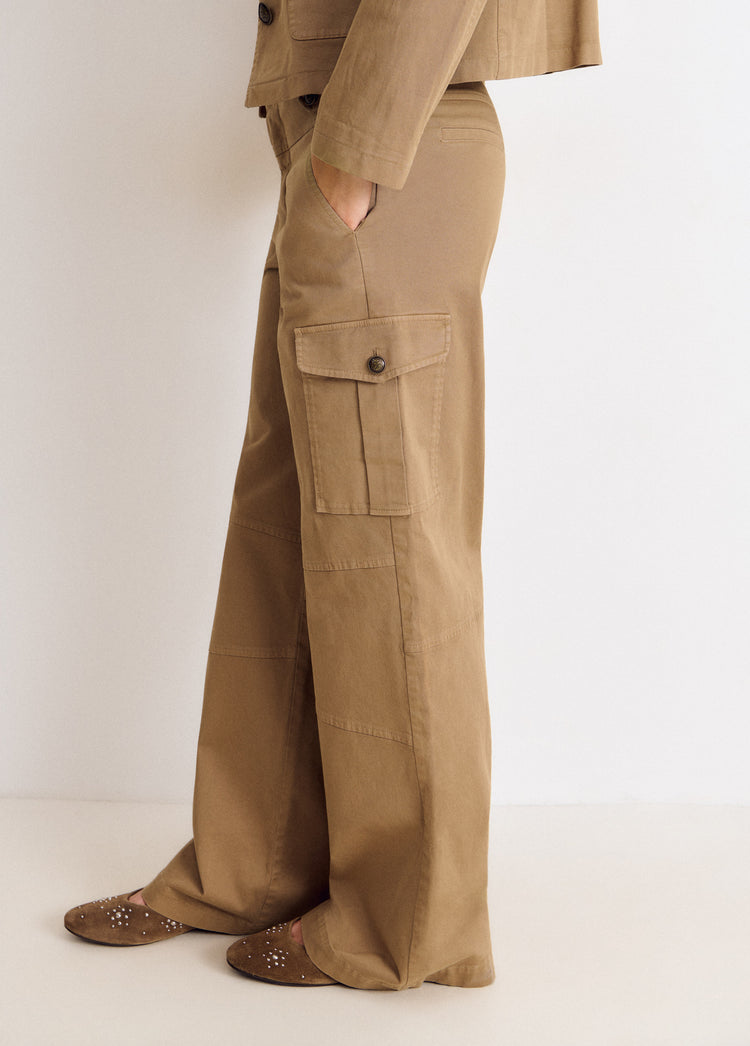 Cotton cargo trousers
