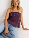 Top bandeau tachas