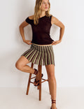Asymmetrisches Top mit Raffung  