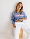 Star print sweatshirt