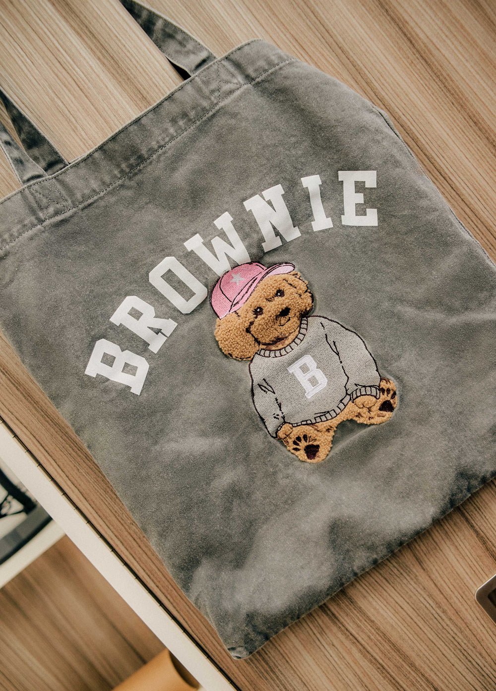 Large fabric dog tote bag