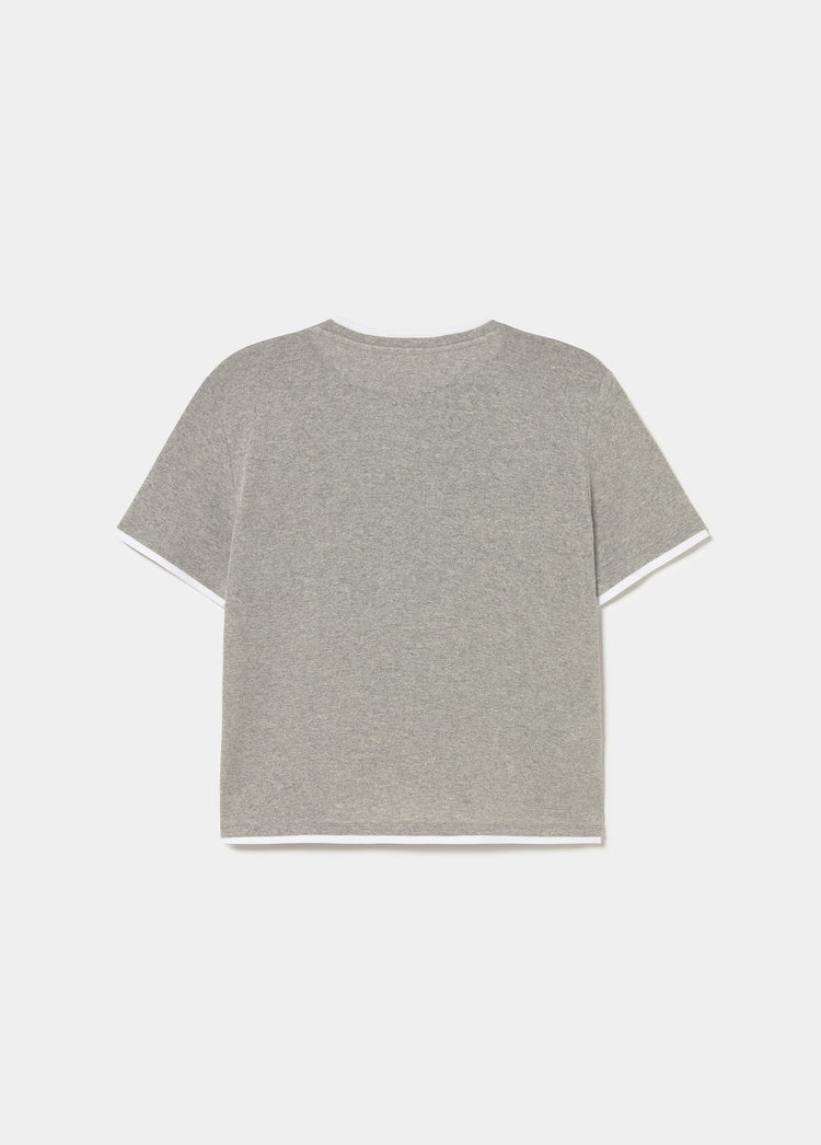 Camiseta efecto doble