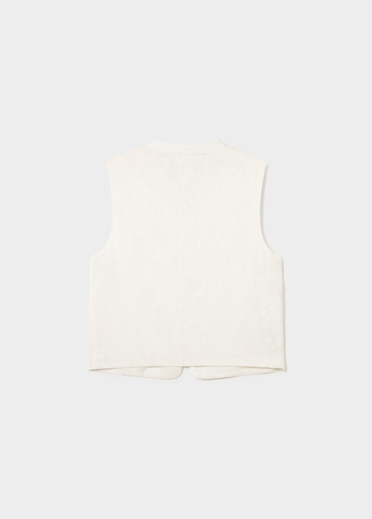 Chaleco bordado nudos