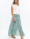 Long smocked skirt