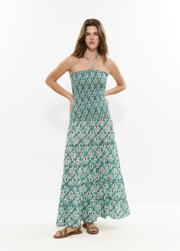 Long smocked dress