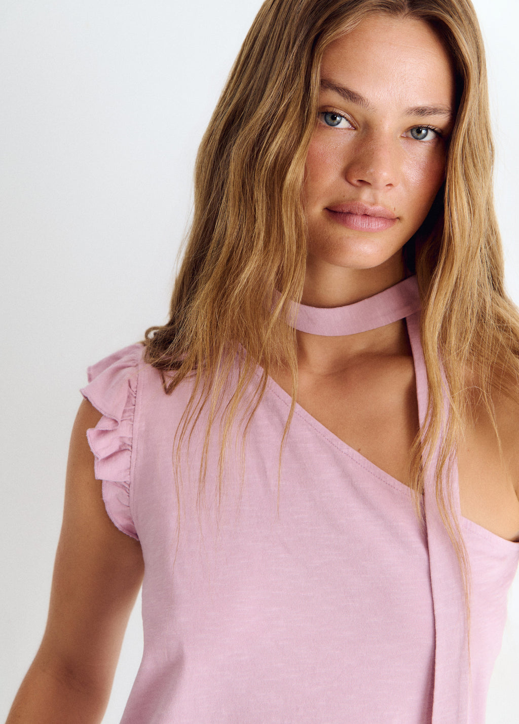 T-shirt asymétrique volant
