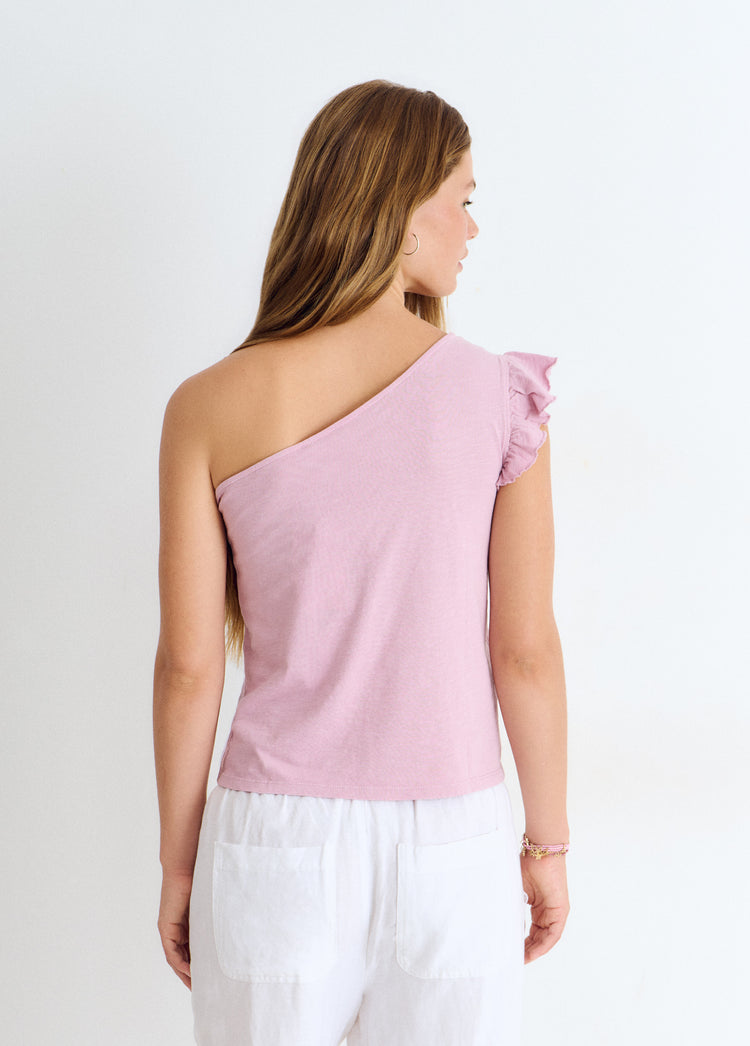 Camiseta asimétrica volante