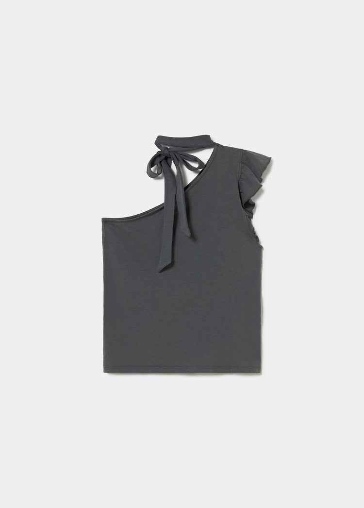 Camiseta asimétrica volante