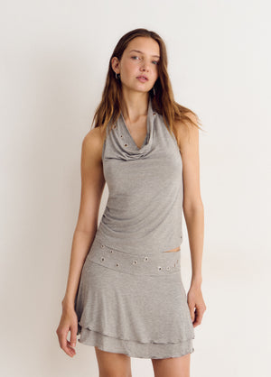 Cascata top scollo all\'americana