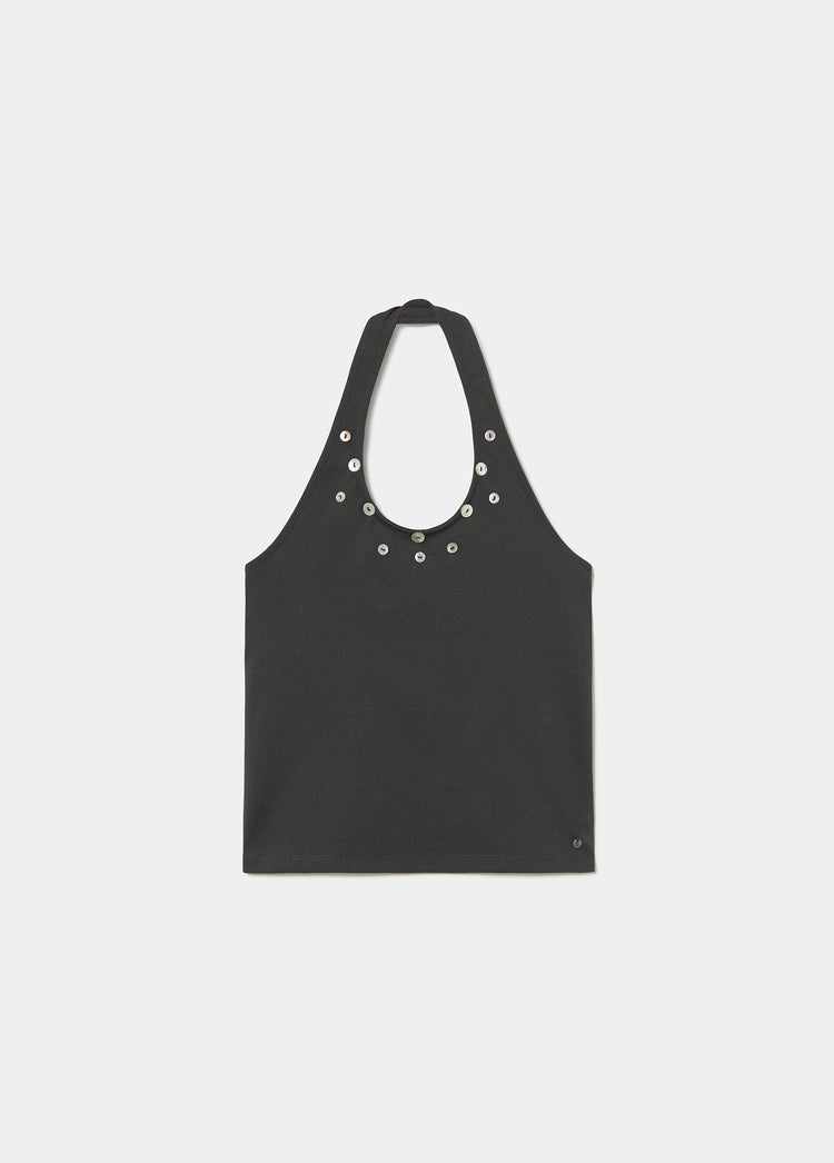 Top halter botones