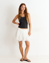 Lace ruffles skirt
