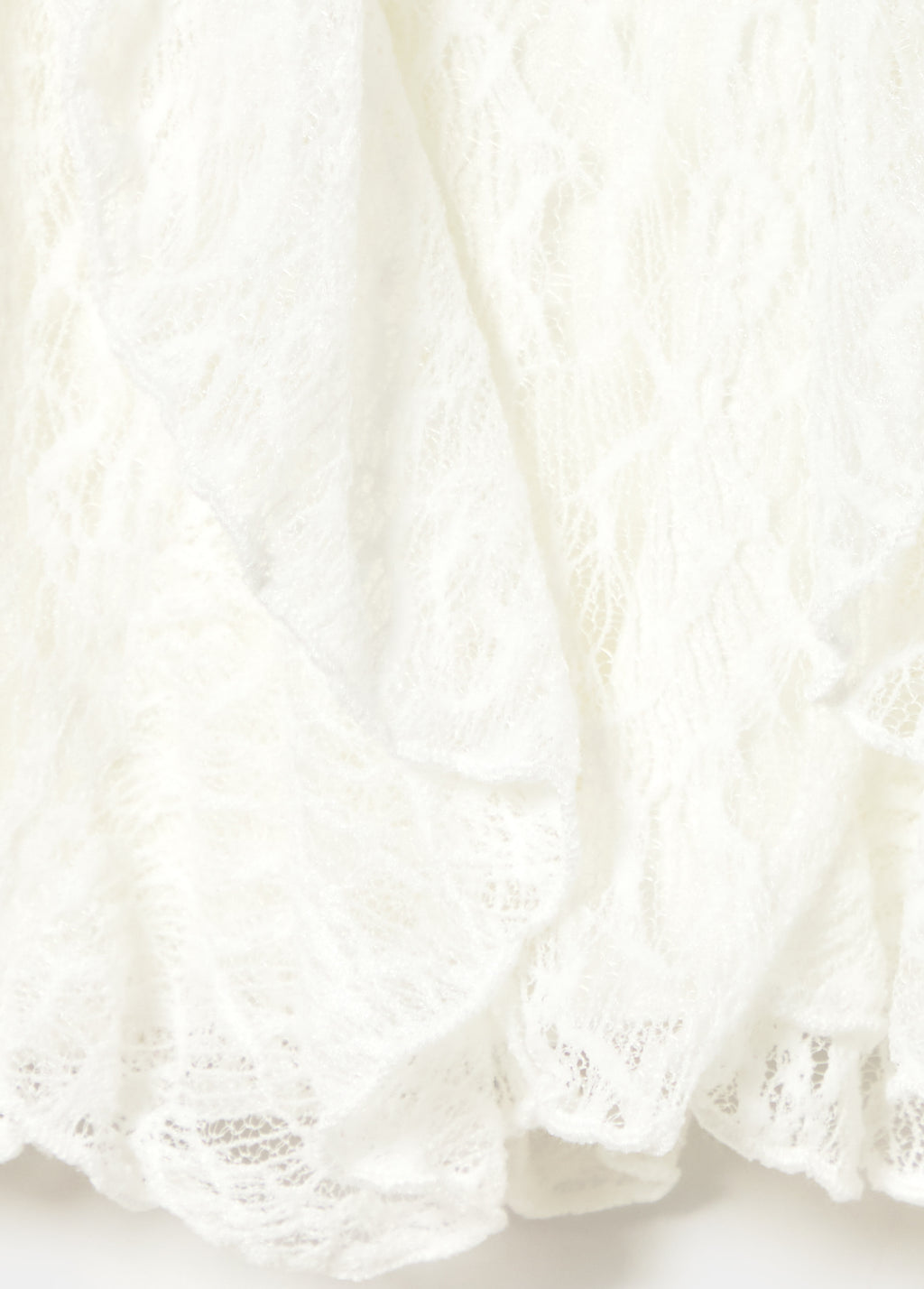 Lace ruffles skirt