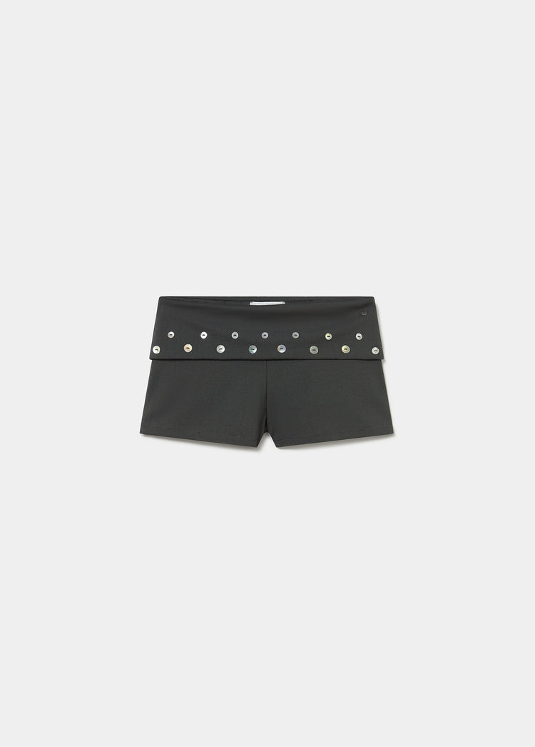 Short cinturilla botones