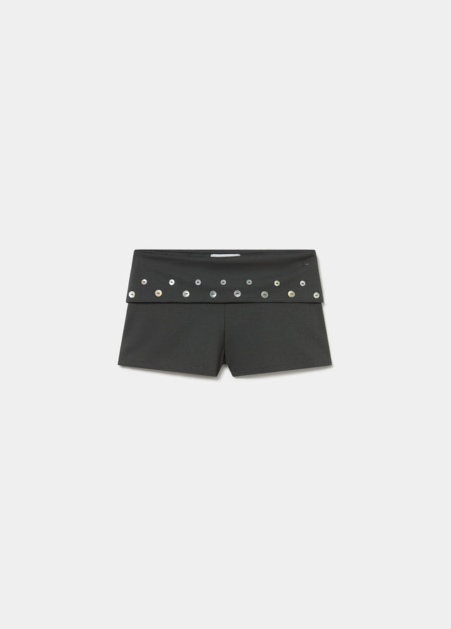 Short cinturilla botones