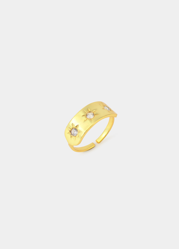 Anillo estrellas brillo