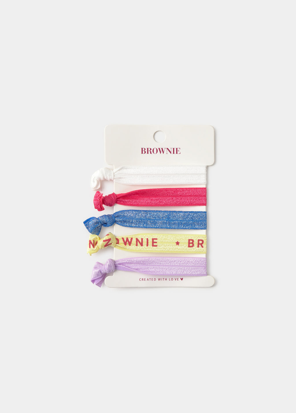 Brownie logo hair tie pack