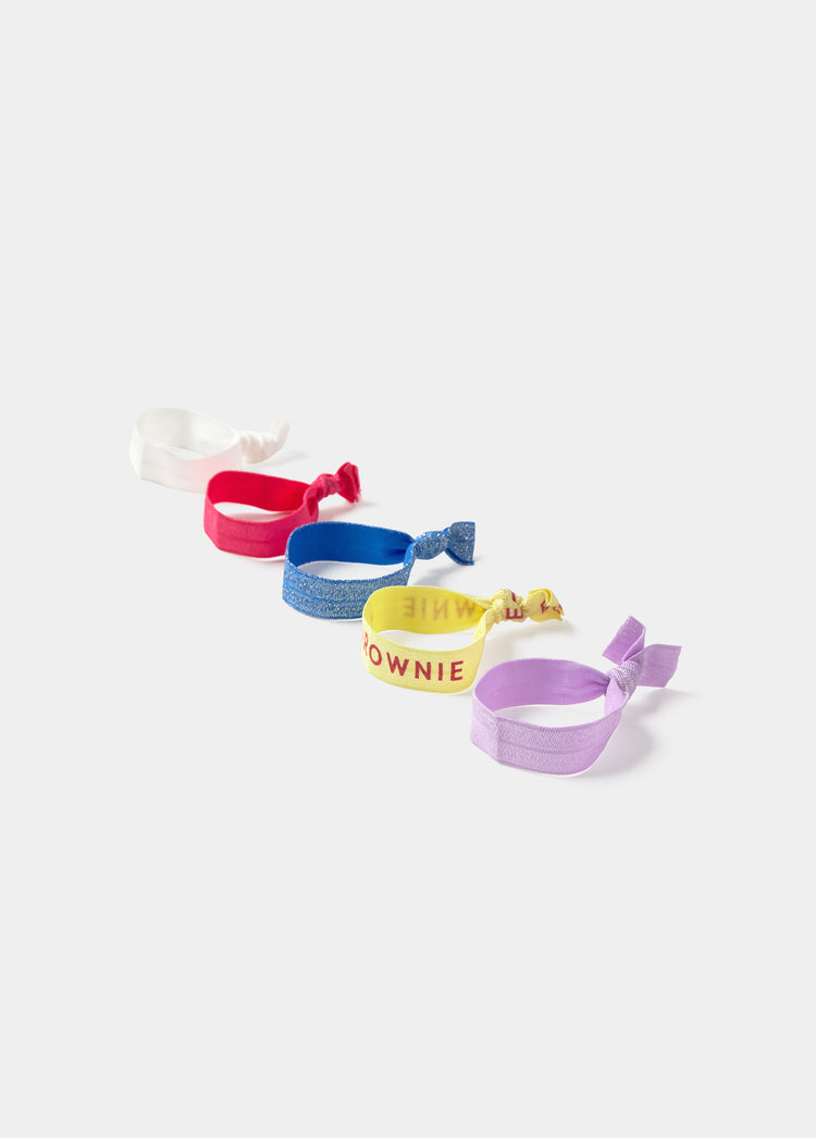 Brownie logo hair tie pack