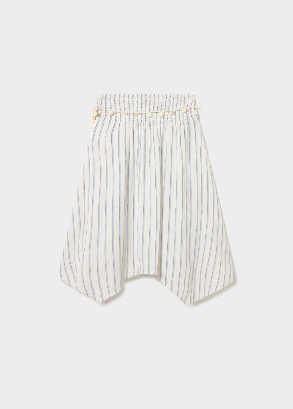 Striped midi skirt