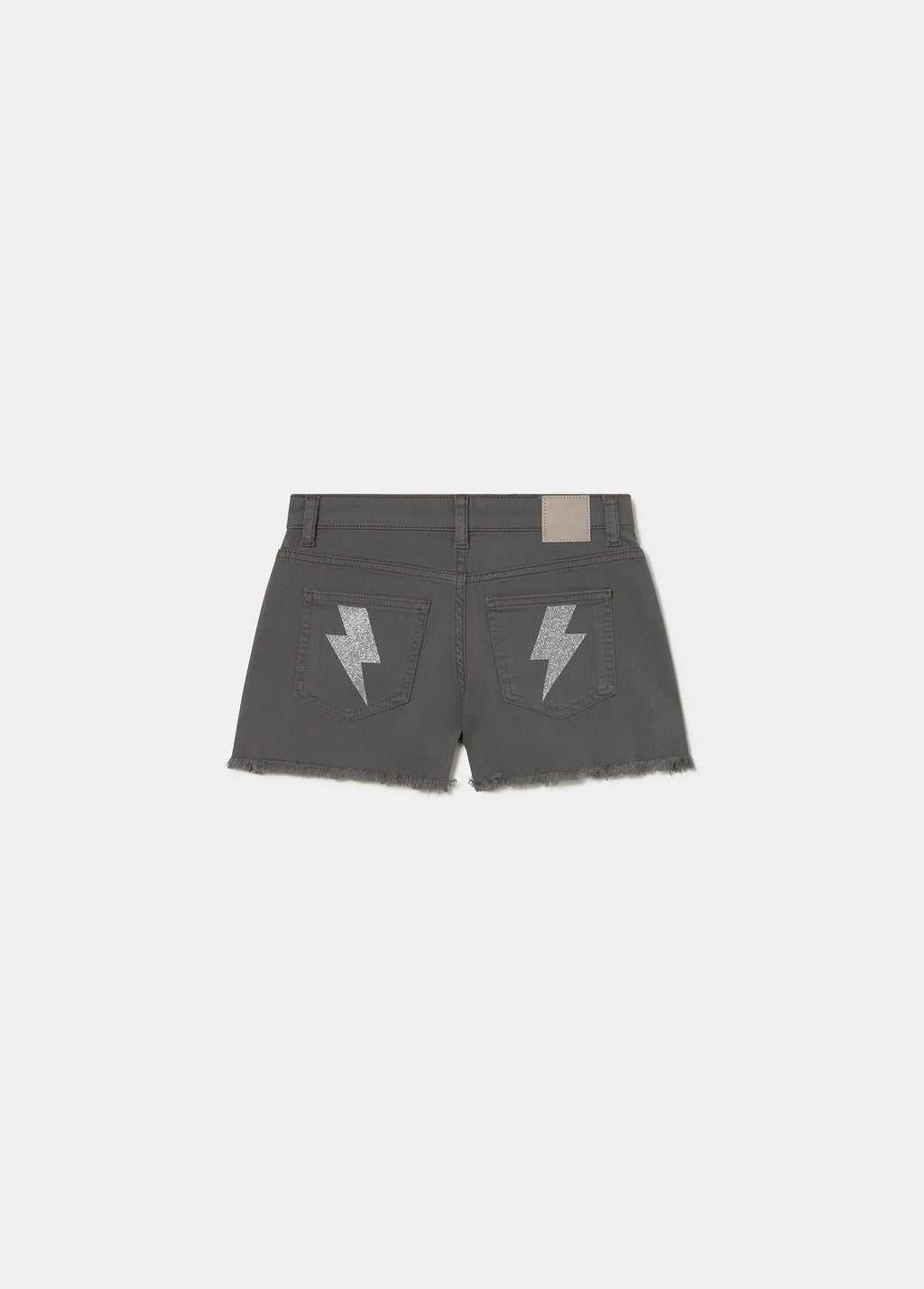 Shorts com aplique de glitter
