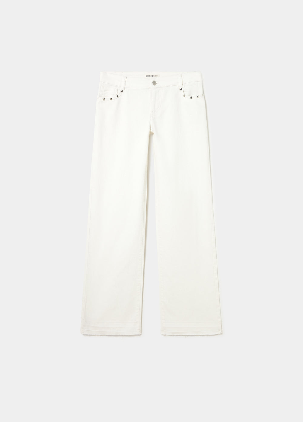 Hose mit niedrigem Bund, Glitzersternen und Nieten
