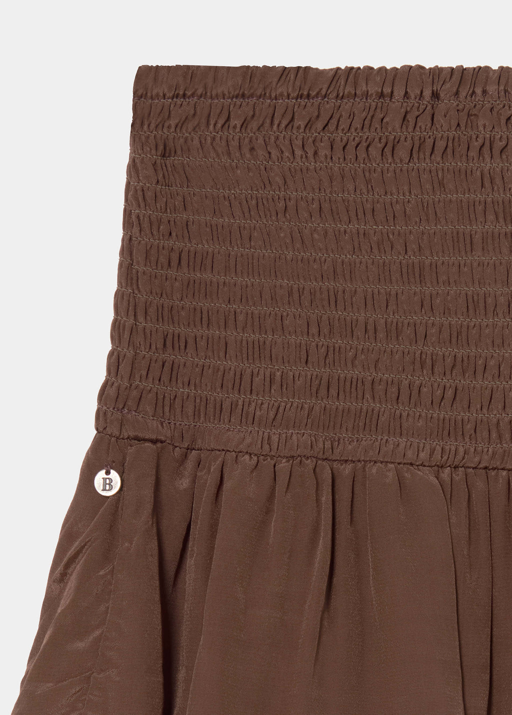 Long multi-ruffle skirt