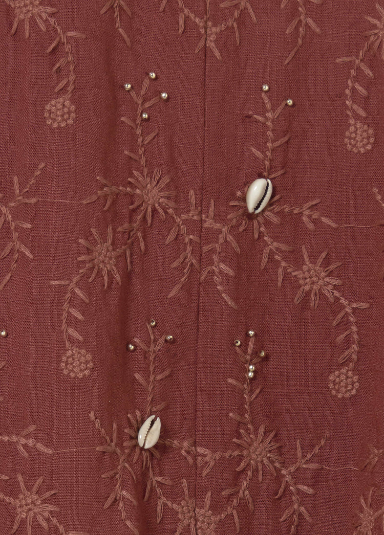 Chaqueta kaftan bordados pedrería