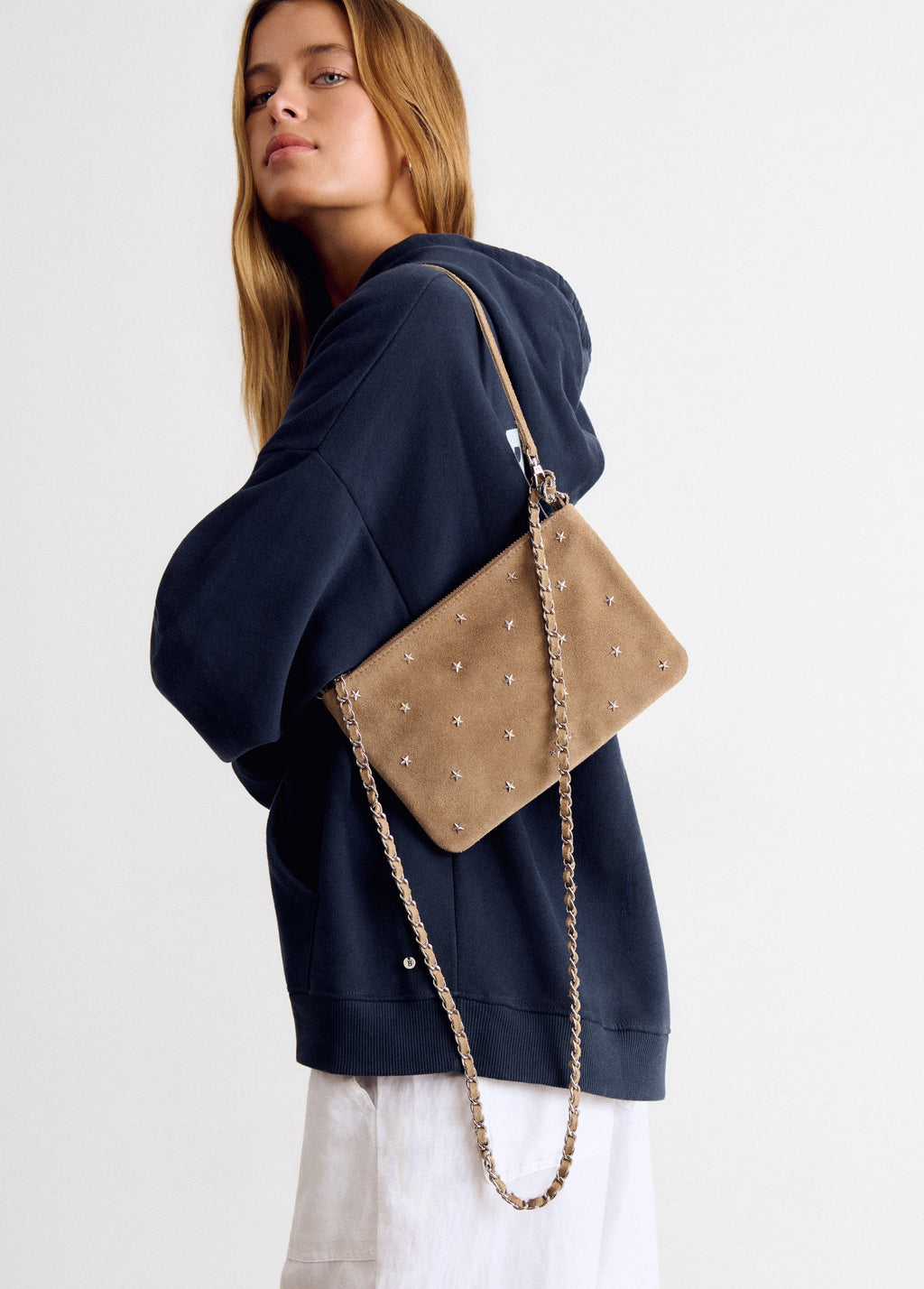 Bolso solapa cuero