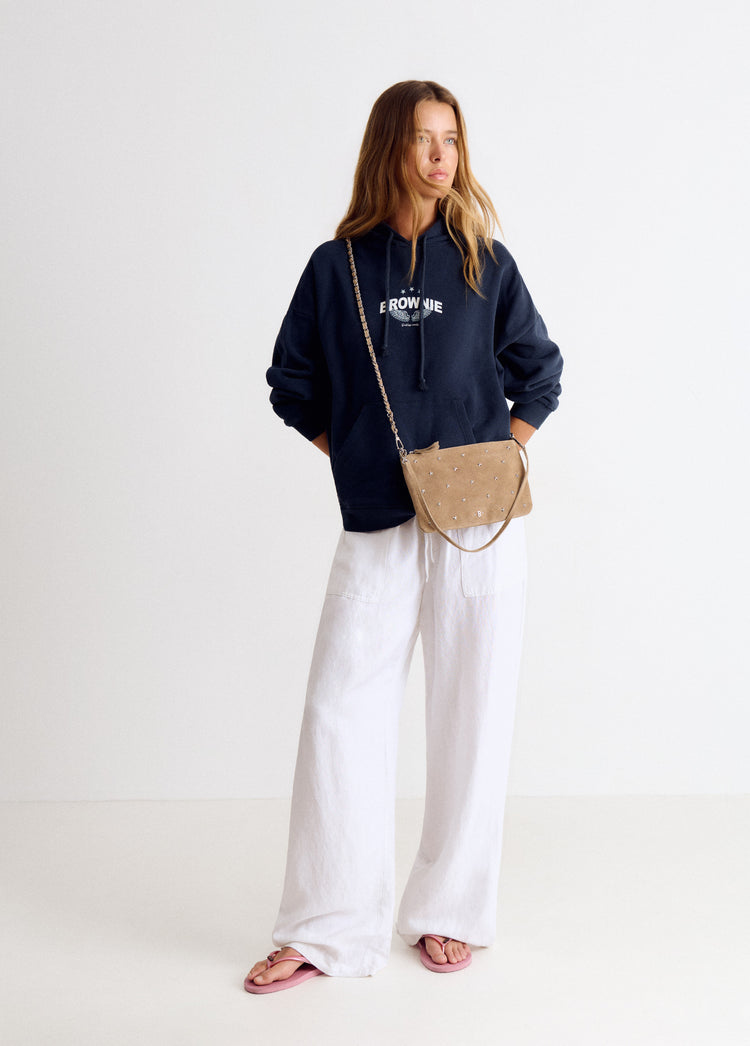 Bolso solapa cuero