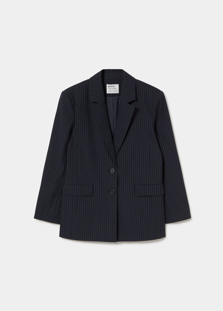 Blazer mit Nadelstreifen