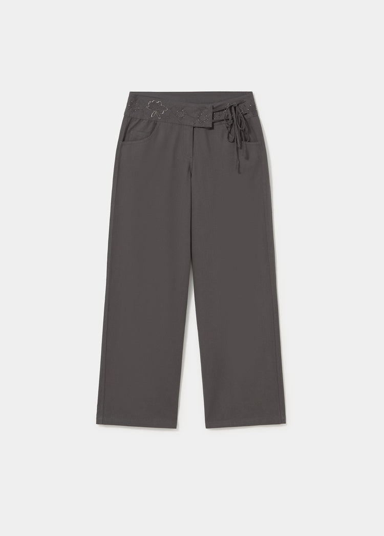 Pantalon taille perles
