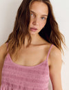 Top corto tirantes smock
