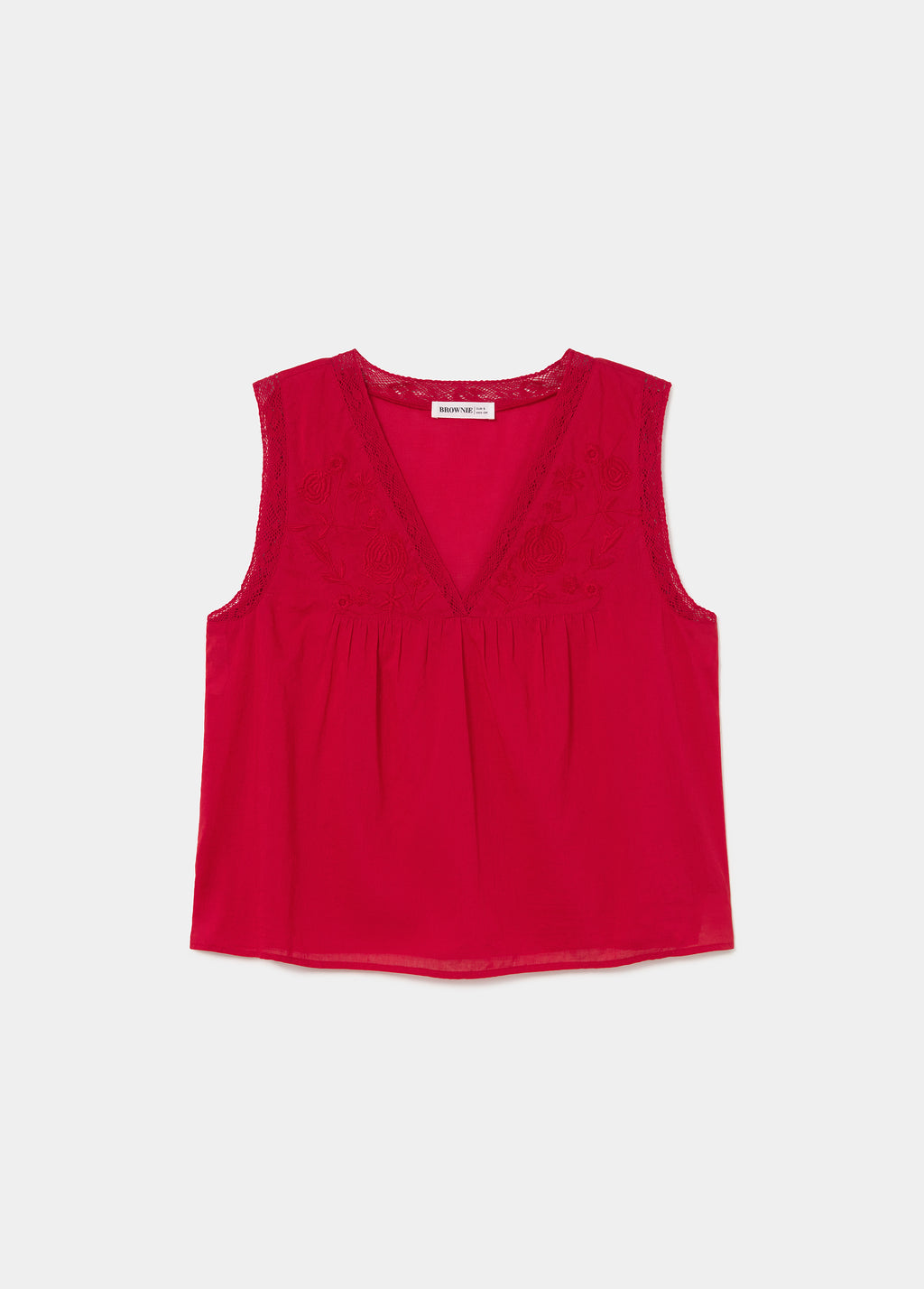 Lace straps strap blouse