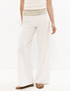 Pantalón cintura bordados