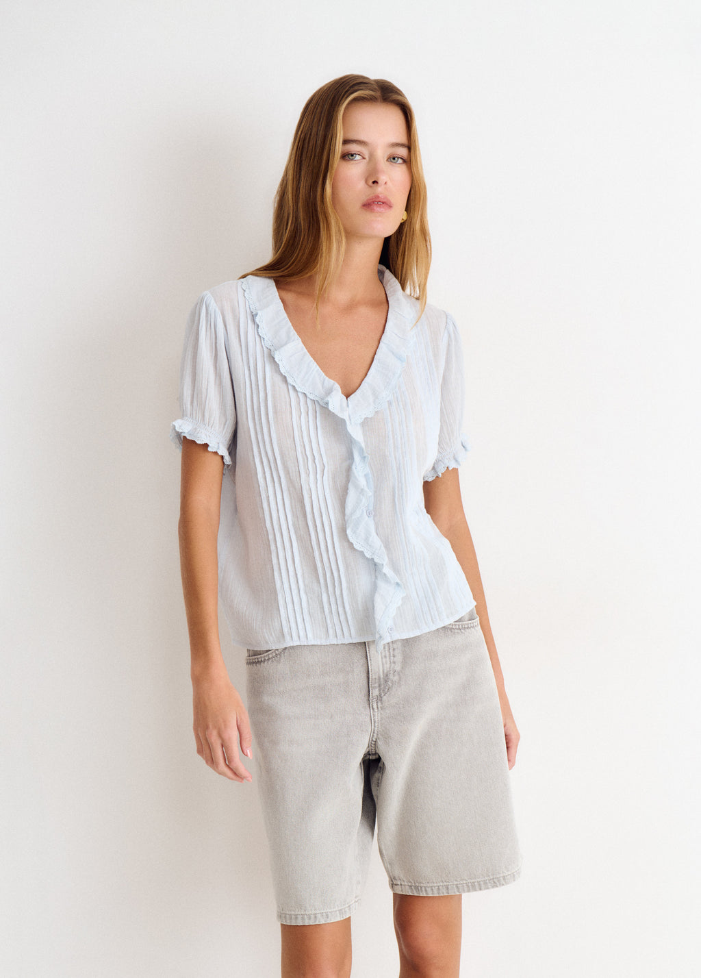 Blouse à volants