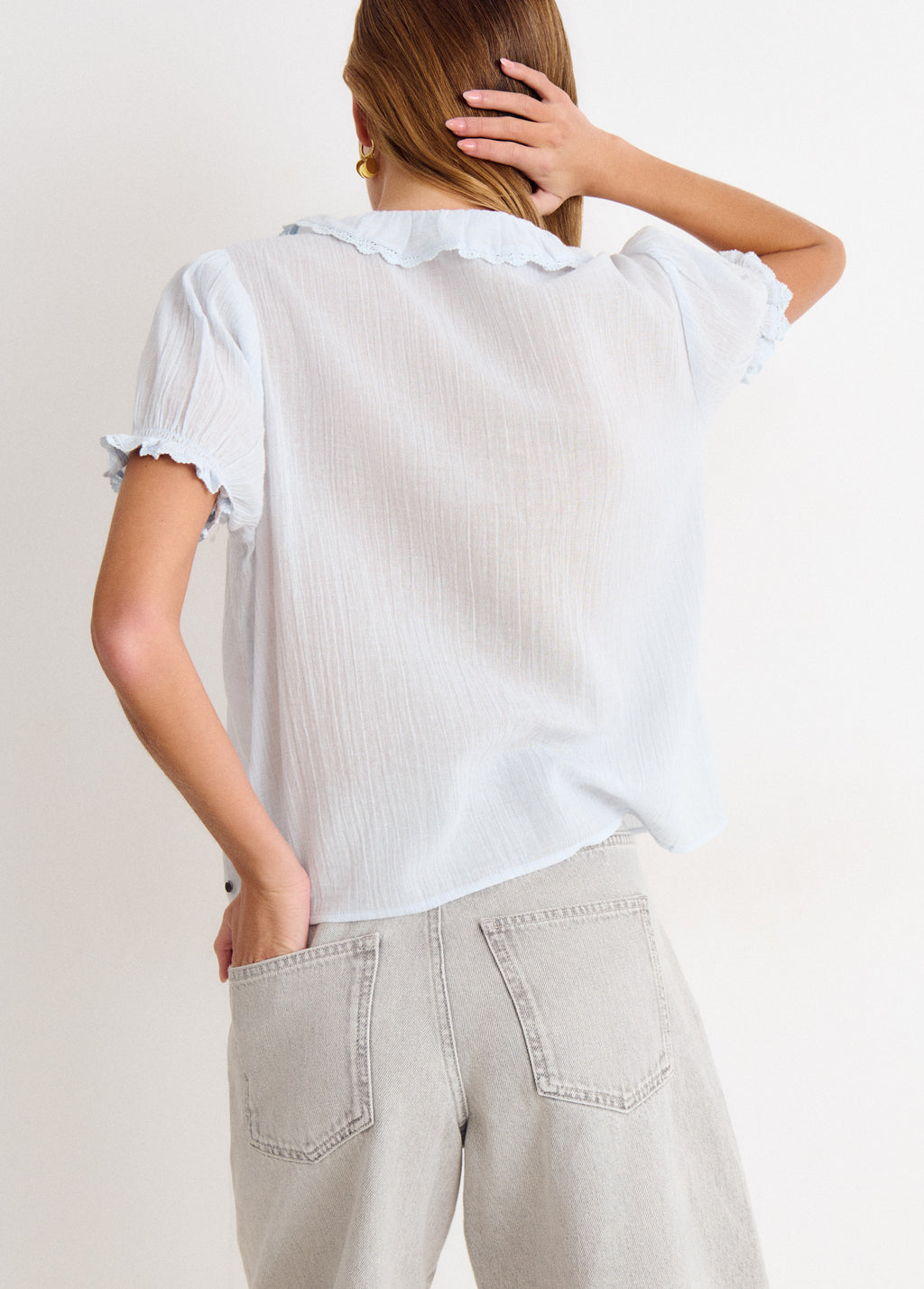 Blouse à volants
